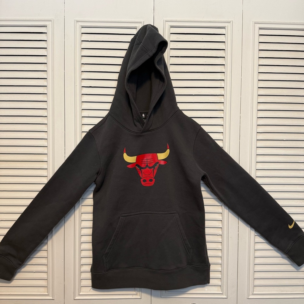 Nike NBA Dark Gray Chicago Bulls Hoodie